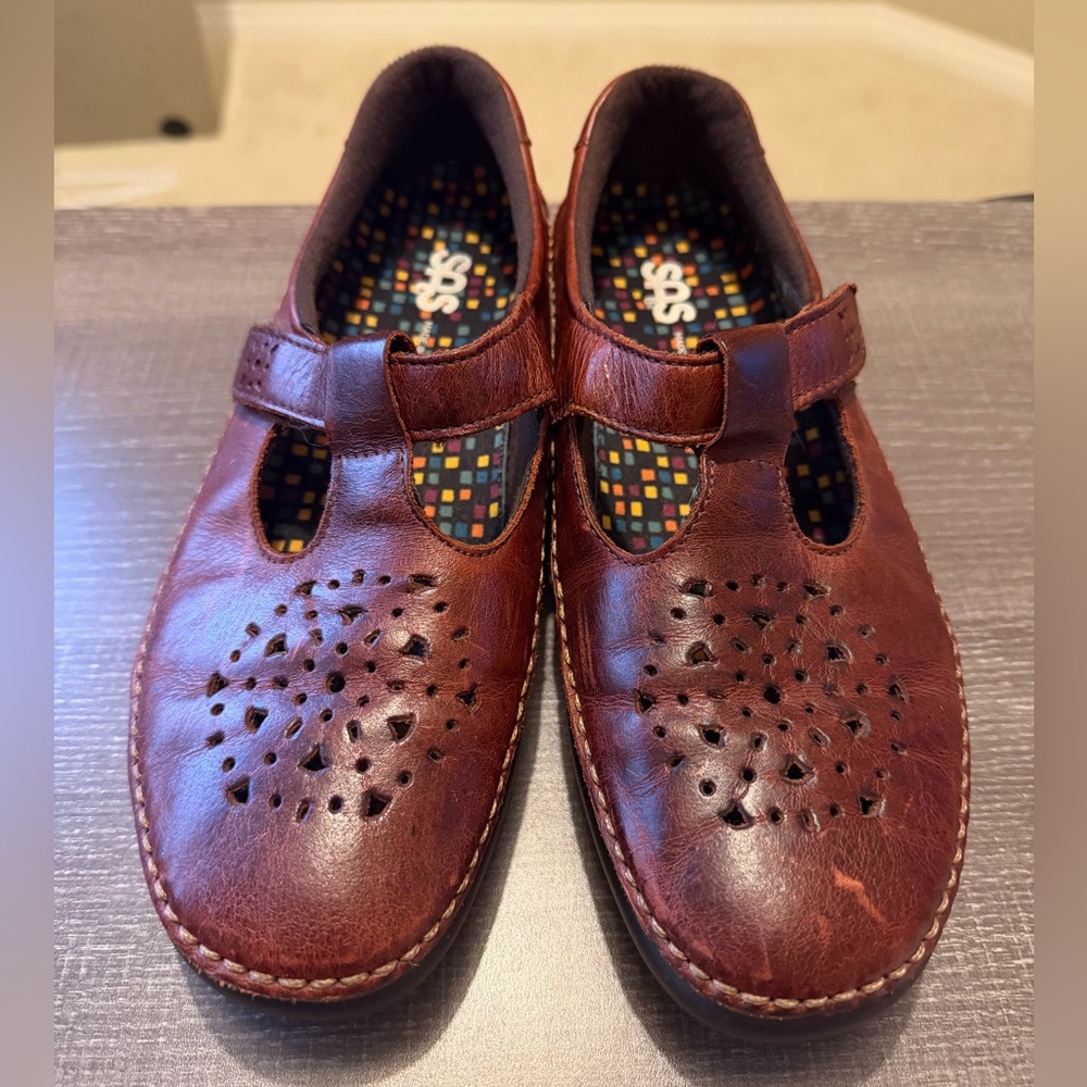 SAS Dark Brown Leather Shoes